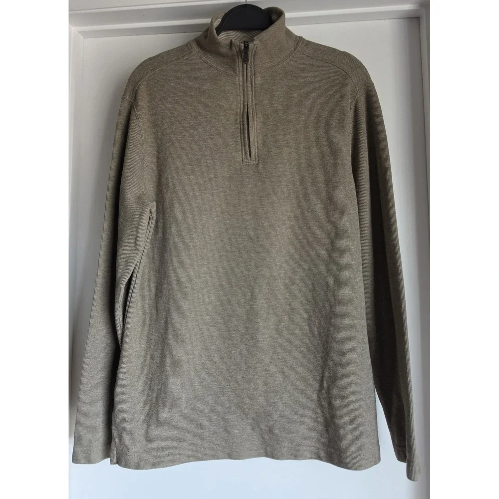 Joseph Abboud Pullover Sweater Men S Brown Collared Long Sleeve Classic